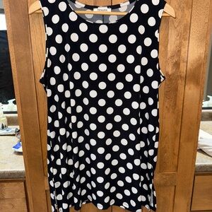 Zenana Outfitters Black and White Polka Dot Top